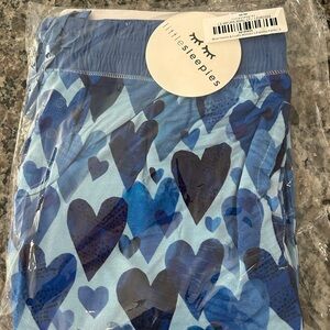 Little Sleepies Blue Heart pants